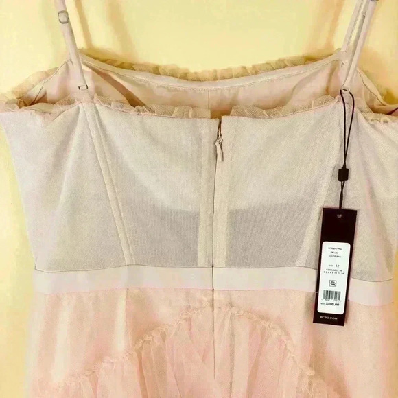 NWT BCBGMAXAZRIA Pink/Mauve Corset Tulle Tier “Taylor Swift” Gown Dress Size 12 - Picture 11 of 16